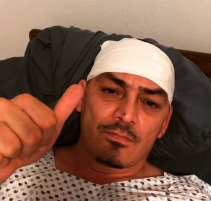 Salud. José Manuel Figueroa sufrió lesiones en el rostro. (ESPECIAL)