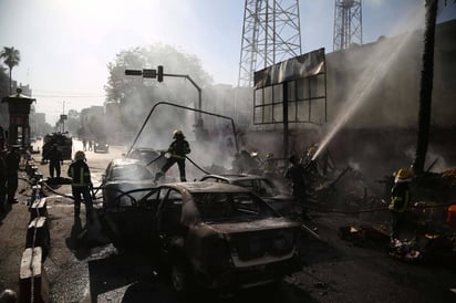 Tragedia. El atacante se inmoló en una zona céntrica de la ciudad. (EFE)