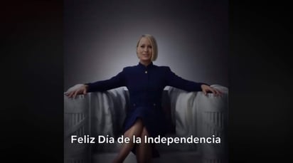 Claire Underwood, envía un mensaje a su nación en este día de la Independencia en Estados Unidos. (ESPECIAL)