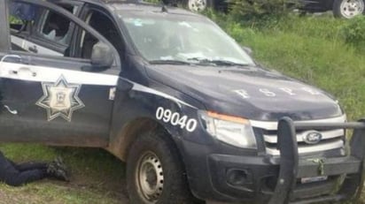 Sin piedad. Policías fueron emboscados en Jerécuaro. (TWITTER)