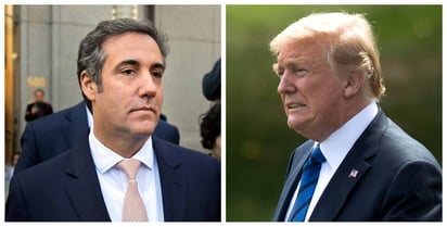 Evidencia. El diario The New York Times informó ayer que Michael Cohen, el exabogado personal del presidente Donald Trump, lo grabó en secreto cuando hablaba de pagarle a una exmodelo de Playboy quien dijo haber tenido relaciones con él. (AP)