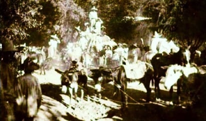 Los pizcadores de La Laguna utilizaban las carretas para el traslado del algodón.