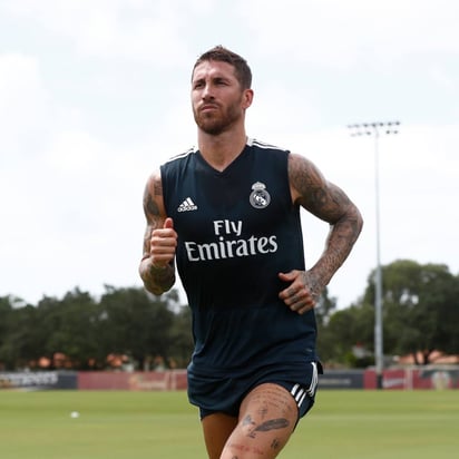 Luego de las vacaciones que disfrutó por disputar la Copa del Mundo, Sergio Ramos se incorporó al Real Madrid en Miami. (Cortesía RM)