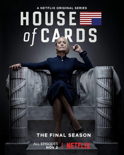 Será el próximo 2 de noviembre que los rumores y teorías acerca del arribo de Claire Underwood al frente de la Casa Blanca se aclararán. (ESPECIAL)