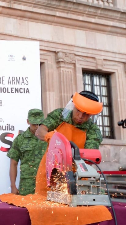 Los puntos de canje de armas serán atendidos por personal de Seguridad Pública y castrense, que sin cuestionar la procedencia de las armas procederá a su destrucción y a la entrega de un estímulo económico. (ESPECIAL)