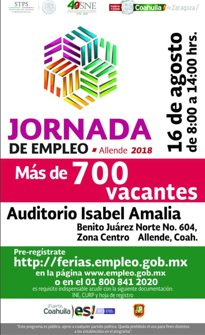 Para realizar el preregistro es necesario ingresar a la página www.empleo.gob.mx o en el número telefónico 01 800 841 2020. (ESPECIAL)