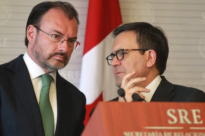 El equipo mexicano está encabezado por los secretarios de Relaciones Exteriores, Luis Videgaray Caso y de Economía, Ildefonso Guajardo Villarreal. (ARCHIVO) 

