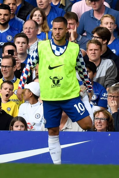 Hazard no ha sido titular en las dos primeras jornadas ligueras, aunque todo apunta a que regresará al once inicial este fin de semana. (ARCHIVO)