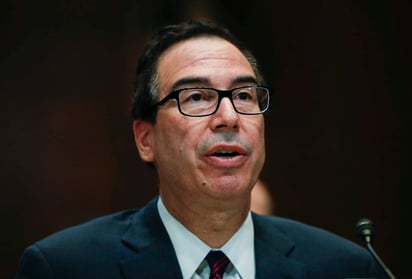 'No espero que vaya a haber muchos escollos. El objetivo es intentar que Canadá se sume rápidamente', afirmó Mnuchin en una entrevista en la cadena CNBC, un día después del anuncio del acuerdo comercial entre EE.UU. y México. (ARCHIVO)