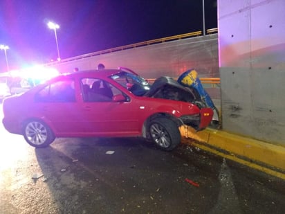 El accidente ocurrió minutos después de las 02:00 de la madrugada de este martes. (ESPECIAL)