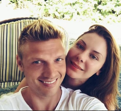 Nick Carter y su esposa  Lauren Kitt. (ESPECIAL)