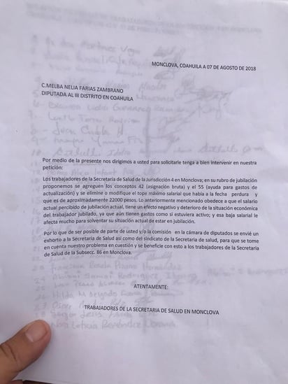 Cambios. Trabajadores de la Secretaría de Salud solicitan modificaciones al esquema de pensiones.