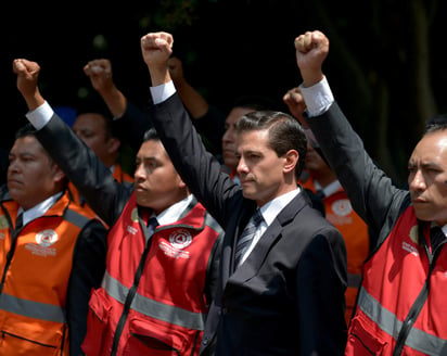 Superar. Peña afirmó que los eventos de septiembre pasado mostraron que sociedad puede superar cualquier adversidad. (EFE)