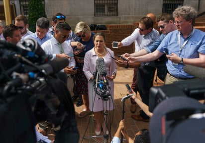 La canciller canadiense Chrystia Freeland dijo a los reporteros que los negociadores de ambas naciones están “prácticamente en contacto constante”. (AP)