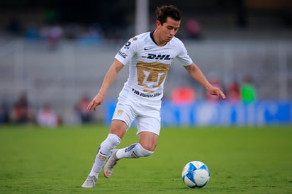 Alan Mozo, de Pumas, durante el juego de la jornada 6 del Torneo Apertura 2018 de la Liga MX en el Estadio Olímpico Universitario.