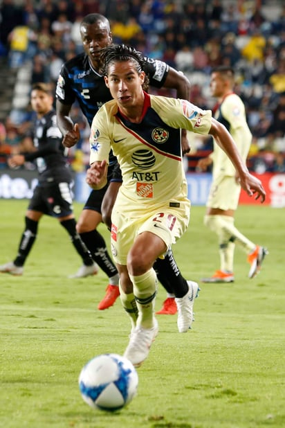 Diego Lainez durante el partido ante Pachuca en la jornada 3 del Apertura 2018. (Jam Media)