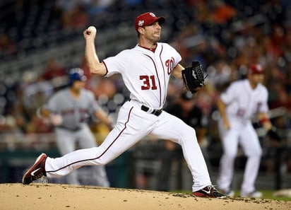 Max Scherzer se convirtió en el pitcher número 17 desde 1900 en ponchar a 300 enemigos. )