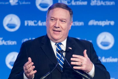 El secretario de Estado de EU, Mike Pompeo, anunció hoy la eliminación del tratado que había sido utilizado por el Ejecutivo iraní para argumentar distintas violaciones por parte del Gobierno del presidente estadounidense. (ARCHIVO)