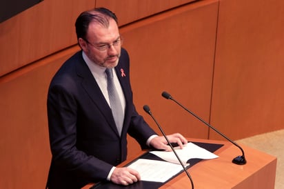 Senado. Luis Videgaray, secretario de Relaciones Exteriores comparece. (ARCHIVO)