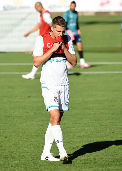 El futbolista de Santos atraviesa un buen momento en el Apertura 2018, pelea por el título de goleo individual, donde comparte la cima con André-Pierre Gignac. (EL SIGLO DE TORREÓN)