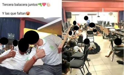 Durante estos últimos acontecimientos, alumnos del Centro de Estudios Tecnológicos Industrial y de Servicios (CeTis) 131 de la colonia Las Granjas, subieron un vídeo a redes sociales, donde mostraban el estruendo de los disparos, mientras se encontraban en el patio de la escuela. (ESPECIAL)