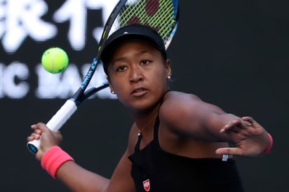 Naomi Osaka durante el partido ante la letona Anastasija Sevastova.