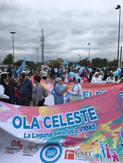 Se unen y marchan en contra del aborto