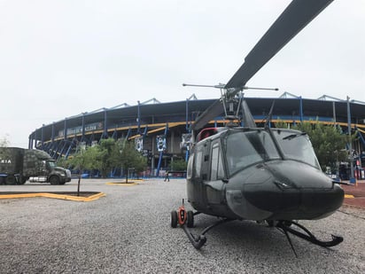 Se comenzó con la instalación de la mega expo de las Fuerzas Armadas. (EL SIGLO COAHUILA)