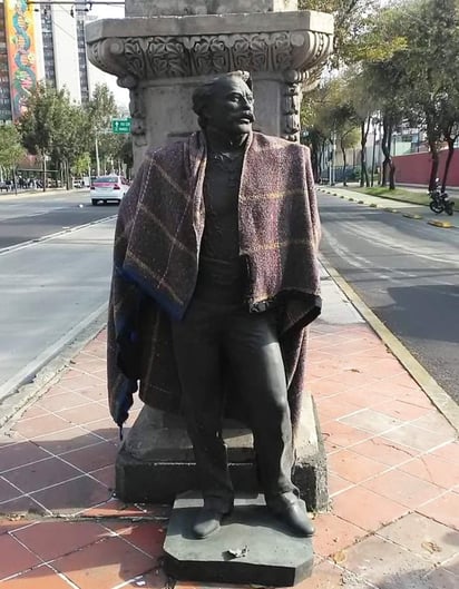 La estatua fue recuperada. (TWITTER) 