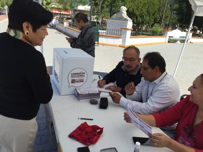 Participación. En punto de las 18:00 horas de ayer, cerraron las mesas de la Consulta Ciudadana. (GUADALUPE MIRANDA)