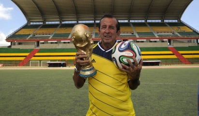 El colombiano Germán Aceros anotó el primer tanto de Colombia en un empate a 4 ante la Unión Soviética en el Mundial de Chile 1962.