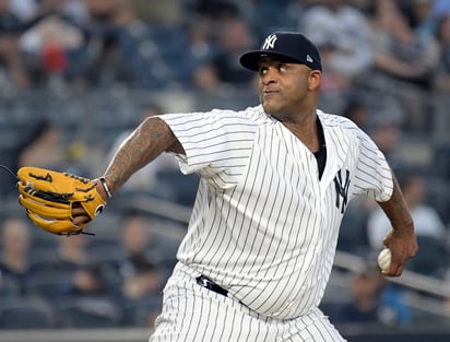 C.C. Sabathia tuvo marca de 9 victorias y 7 derrotas con 3.65 de efectividad esta temporada con los Yankees.