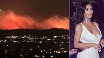 En los videos compartidos por Kim, se puede apreciar el incendio desde las alturas. (ESPECIAL)