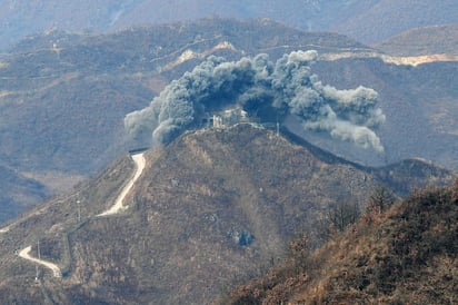 Al parecer no fue una prueba nuclear ni de misiles como las del año pasado, las cuales atizaron los temores de muchos de que pudiera estallar una guerra hasta que Pyongyang recurrió a la diplomacia a principios de 2018.  (EFE)