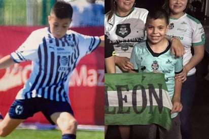 Francisco Barrios, jugador de la filial sub13 de Rayados, se dijo fiel seguidor de Santos Laguna. (Cortesía)