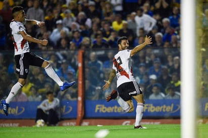 Scocco se perfilaba como titular y compartir la delantera con Lucas Pratto en el partido de vuelta. (Jam Media)