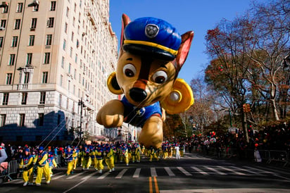 Paw Patrol se hizo presente. (AP) 