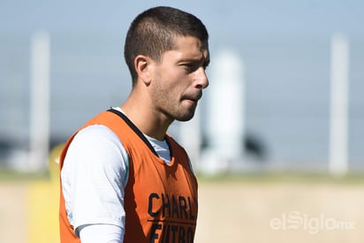 Nervo durante un entrenamiento con Santos Laguna. (ARCHIVO)