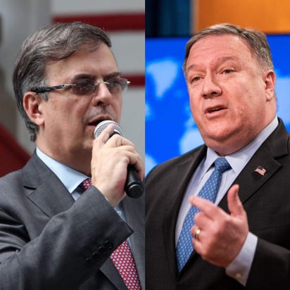 Marcelo Ebrard y Mike Pompeo tendrán una conversación sobre todos los temas relacionados con la frontera. (ARCHIVO) 

