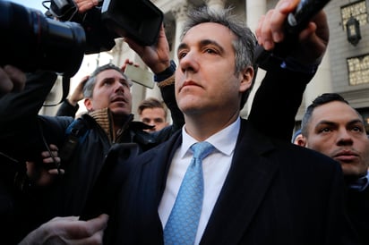 Sorpresivo. Michael Cohen se presentó ayer por sorpresa en una corte federal de Manhattan, NY. (AP)