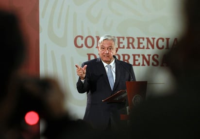 López Obrador habló esta mañana sobre los amparos de jueces por la Ley de Remuneraciones. (NOTIMEX) 