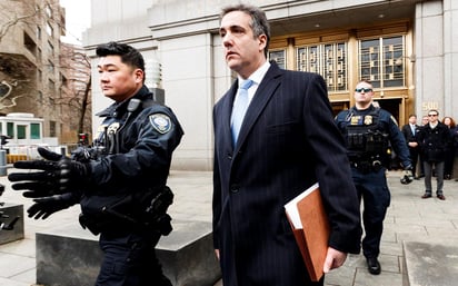 Veredicto. Un tribunal de Nueva York condenó ayer a 3 años de cárcel al abogado Michael Cohen. (EFE)