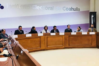 Proceso. Sesión del Consejo General del IEC realizada la más del viernes.