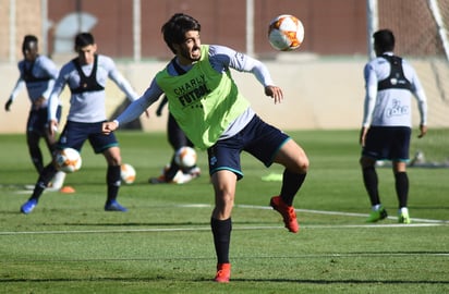 José Javier Abella en los entrenamientos de ayer miércoles. (Jesús Galindo) 