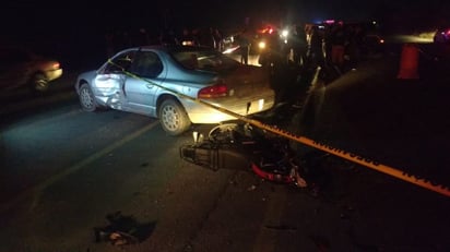 Accidente. Los menores fallecidos viajaban en una motocicleta y sin casco de protección.