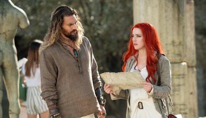 Personajes. Jason Momoa y Amber Heard dan vid a 'Aquaman' y 'Mera' en el largometraje.