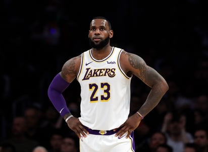 LeBron James, de los Lakers de Los Ángeles.