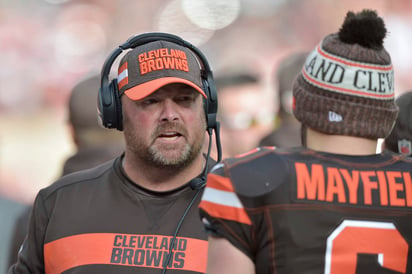 Freddie Kitchens hizo una gran labor como coordinador ofensivo de los Browns en la segunda parte de la temporada.