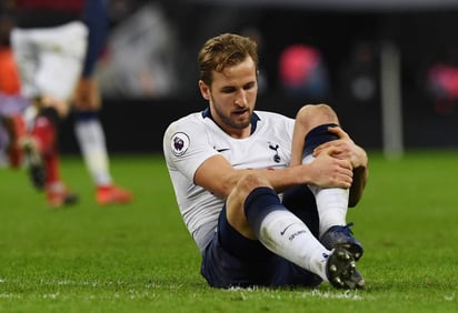 Kane se lesionó en el partido que su equipo perdió por 0-1 ante el Manchester United en Wembley el pasado domingo.