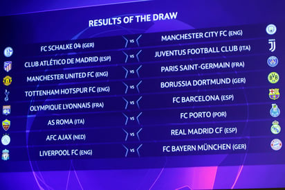 En febrero comenzarán los duelos de octavos de final por la Champions League 2018-2019.